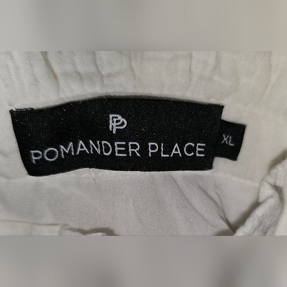 Tuckernuck Pomander Place Morgan White Ruffle Tiered Dress Cotton Lined Sz XL - Picture 13 of 15